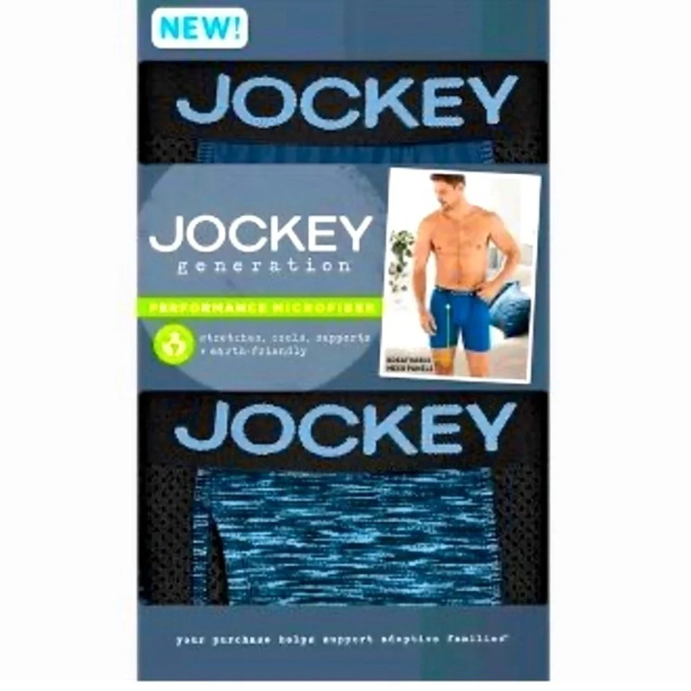 Jockey Generation™ Men's Performance Microfiber Sport 2pk Long Leg Boxer Briefs